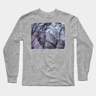 Geology Rocks - Blue Outcrop. Panther Beach, Highway 1, California Long Sleeve T-Shirt